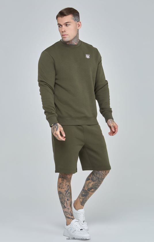 sudadera caqui esencial vestir hombres SikSilk 8TT44N441