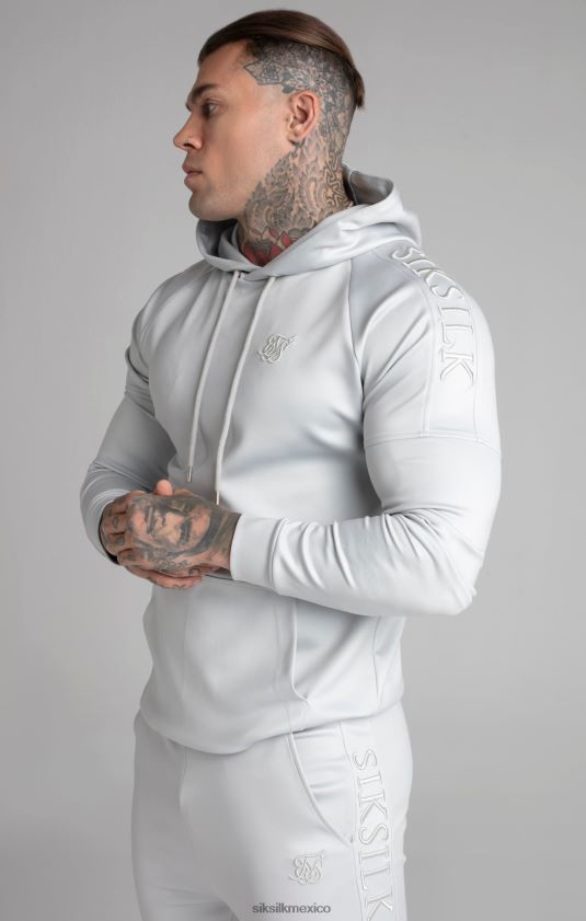sudadera con capucha gris vestir hombres SikSilk 8TT44N411
