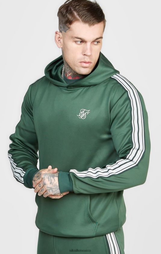 sudadera con capucha verde inteligente vestir hombres SikSilk 8TT44N434