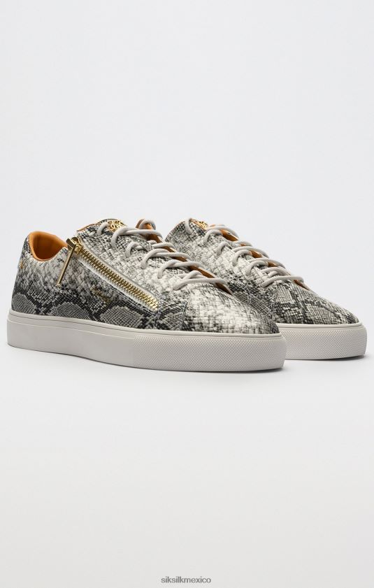 piel de serpiente Kirkie blanca calzado mujer SikSilk 8TT44N252