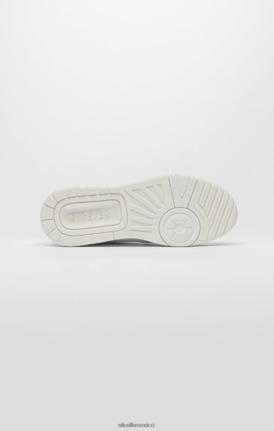 zapatillas de corte bajas blancas calzado mujer SikSilk 8TT44N272
