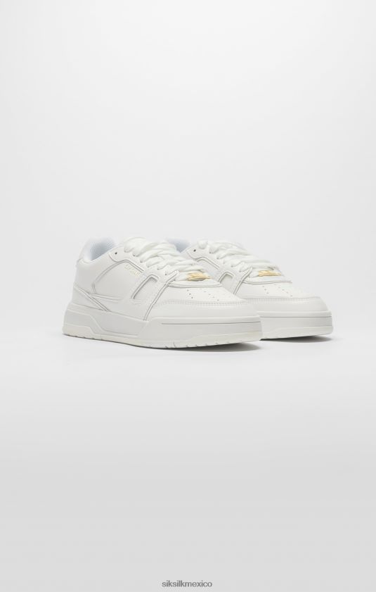 zapatillas de corte bajas blancas calzado mujer SikSilk 8TT44N272