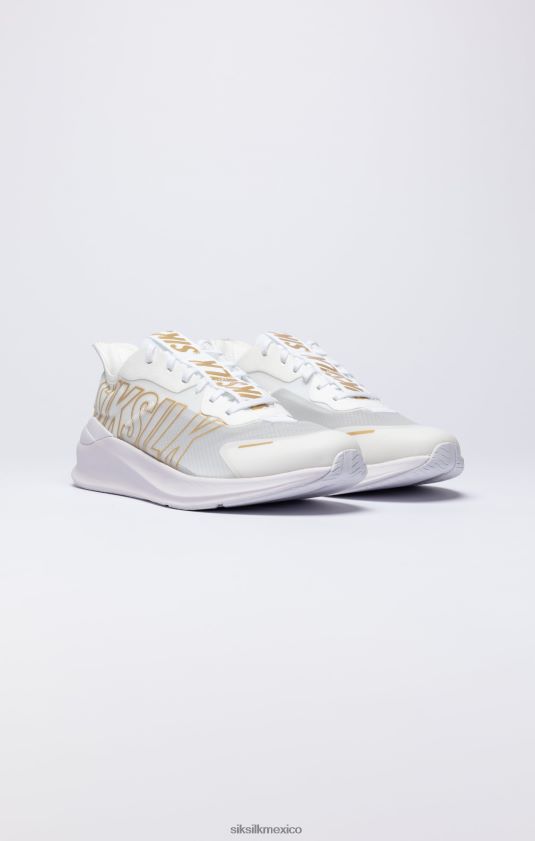 zapatillas deportivas mako blancas y doradas calzado mujer SikSilk 8TT44N253