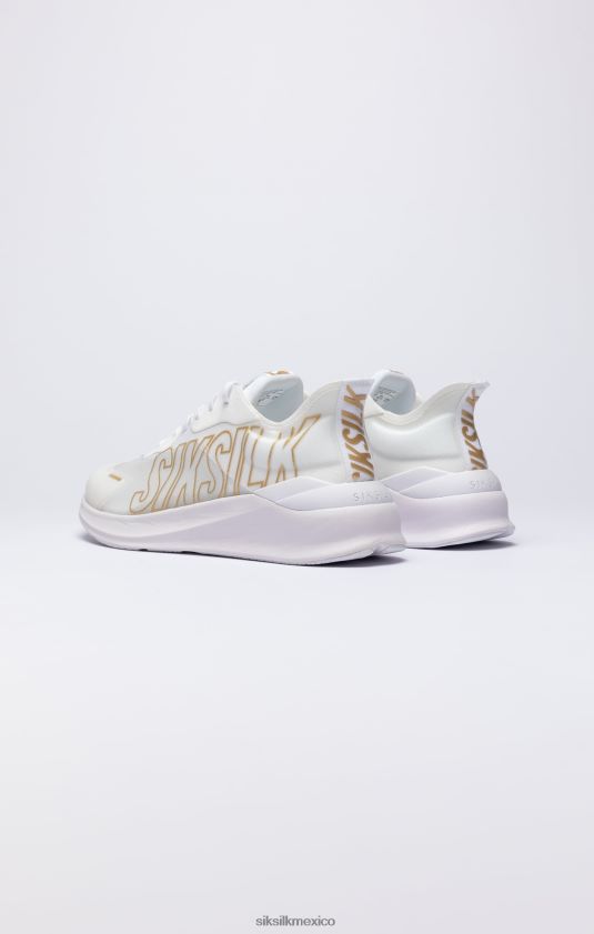 zapatillas deportivas mako blancas y doradas calzado mujer SikSilk 8TT44N253