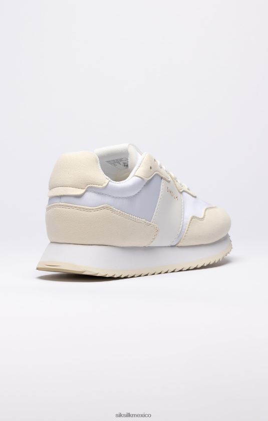 zapatillas retro running blancas calzado mujer SikSilk 8TT44N276