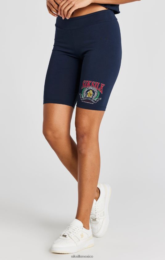 shorts de ciclo universitario azul marino vestir mujer SikSilk 8TT44N194