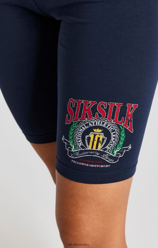 shorts de ciclo universitario azul marino vestir mujer SikSilk 8TT44N194