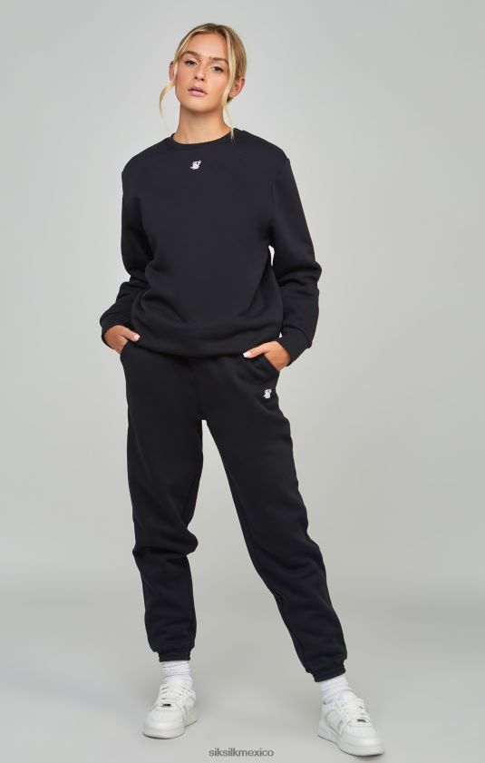 jogger esencial negro vestir mujer SikSilk 8TT44N177