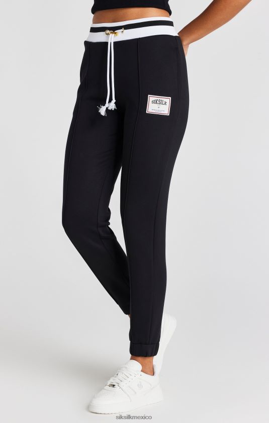 pantalón de baloncesto negro vestir mujer SikSilk 8TT44N168