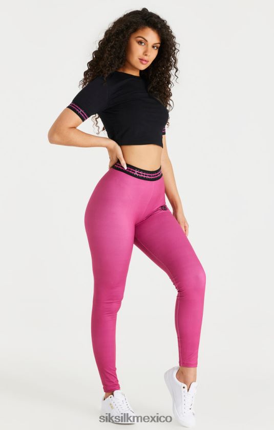 legging con cinta rosa vestir mujer SikSilk 8TT44N171