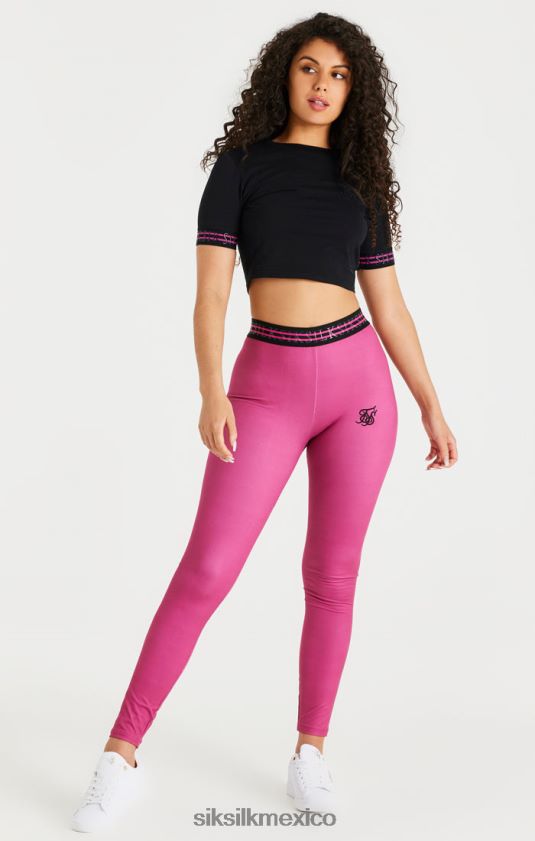 legging con cinta rosa vestir mujer SikSilk 8TT44N171