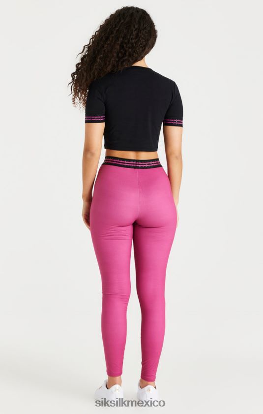 legging con cinta rosa vestir mujer SikSilk 8TT44N171
