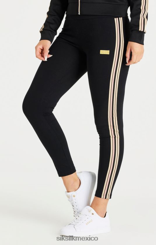 legging negro de cintura alta vestir mujer SikSilk 8TT44N173