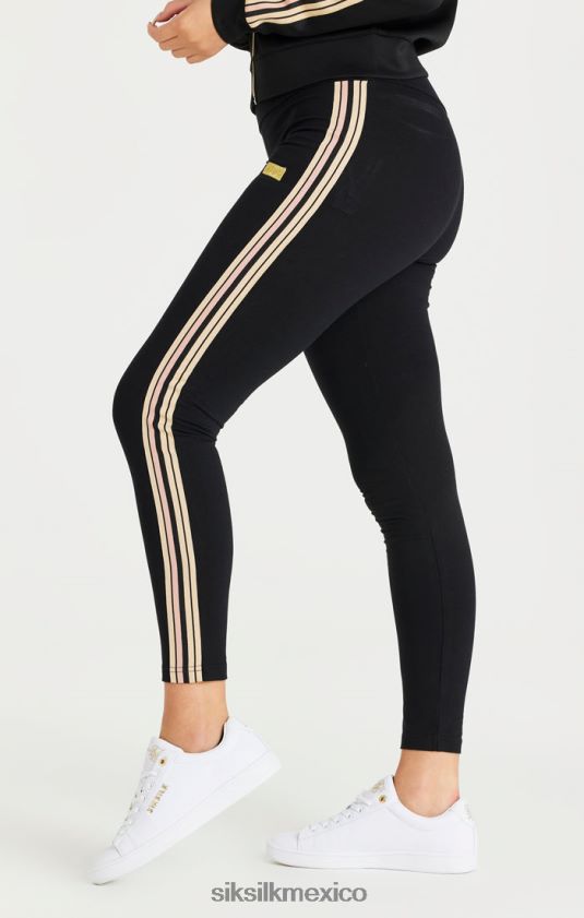legging negro de cintura alta vestir mujer SikSilk 8TT44N173