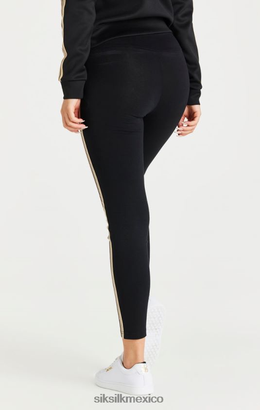 legging negro de cintura alta vestir mujer SikSilk 8TT44N173