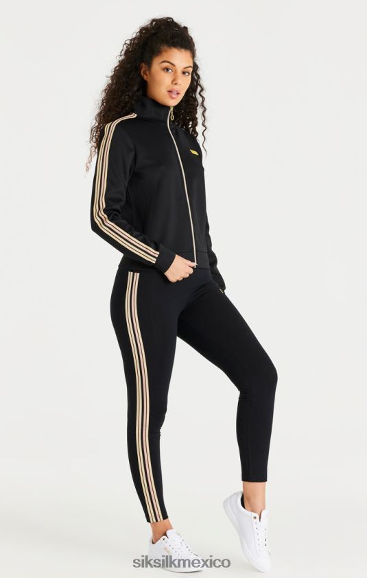 legging negro de cintura alta vestir mujer SikSilk 8TT44N173