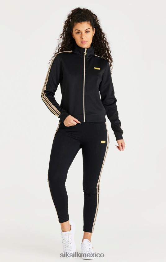 legging negro de cintura alta vestir mujer SikSilk 8TT44N173