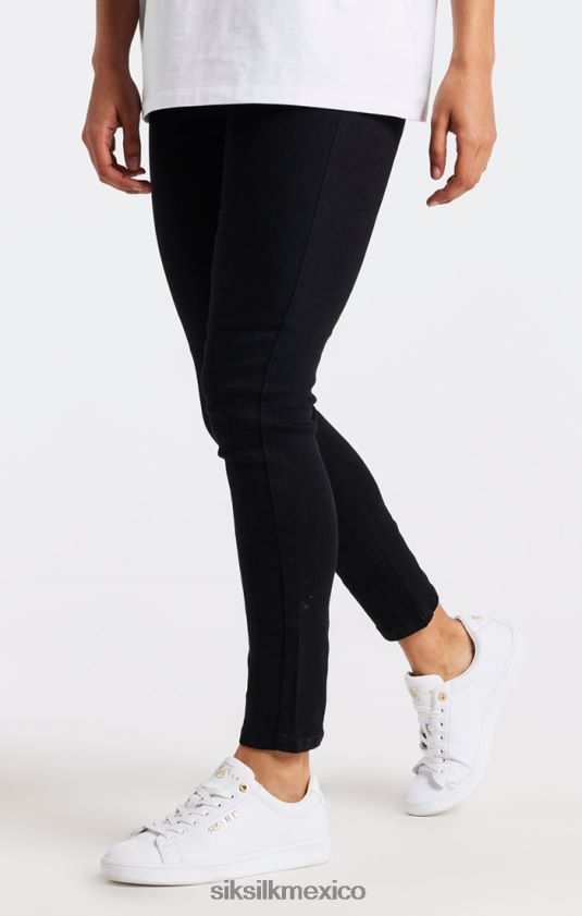 jeans ajustados esenciales negros vestir mujer SikSilk 8TT44N192
