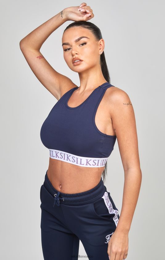 bralette con cinta azul marino vestir mujer SikSilk 8TT44N54