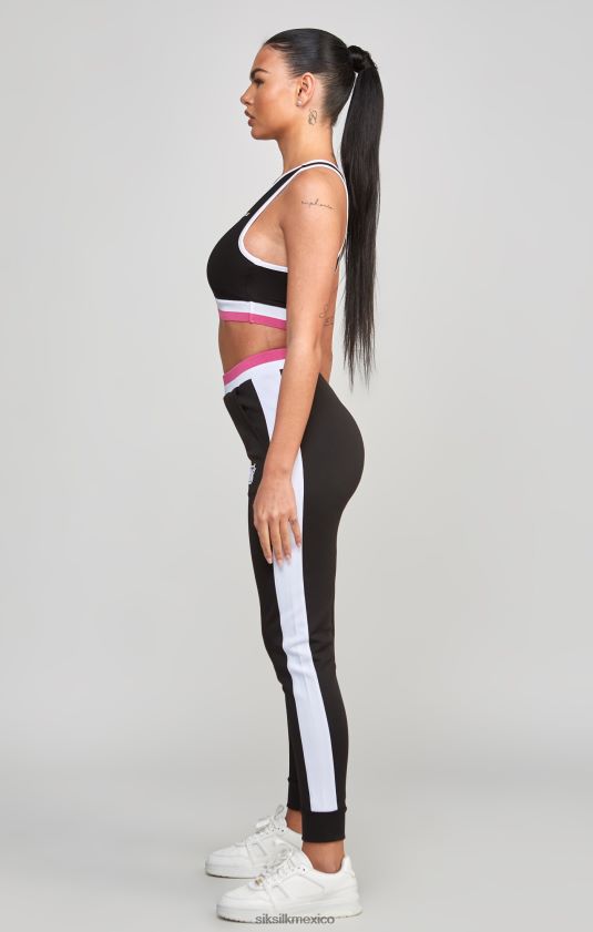 bralette retro negro vestir mujer SikSilk 8TT44N205