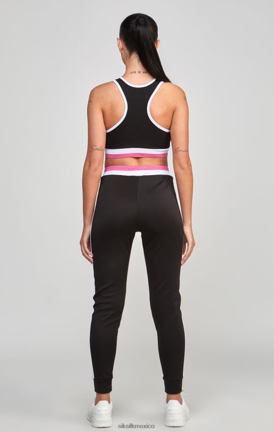 bralette retro negro vestir mujer SikSilk 8TT44N205