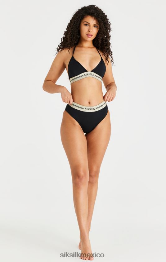 braguitas de bikini supremacy - negro vestir mujer SikSilk 8TT44N182