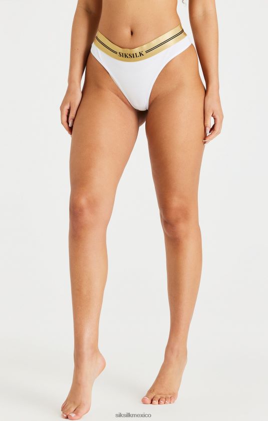 pack de 3 tangas negro, blanco y gris vestir mujer SikSilk 8TT44N210