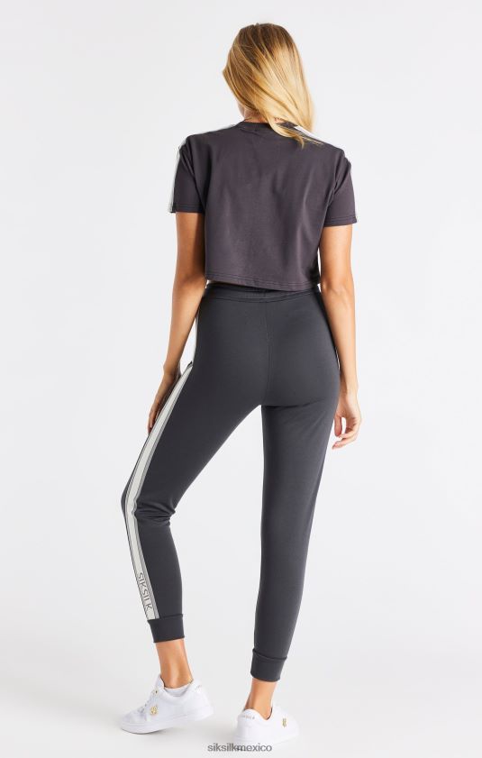 camiseta corta gris vestir mujer SikSilk 8TT44N30