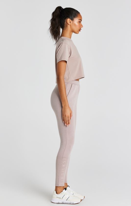 camiseta corta rosa lavada vestir mujer SikSilk 8TT44N34