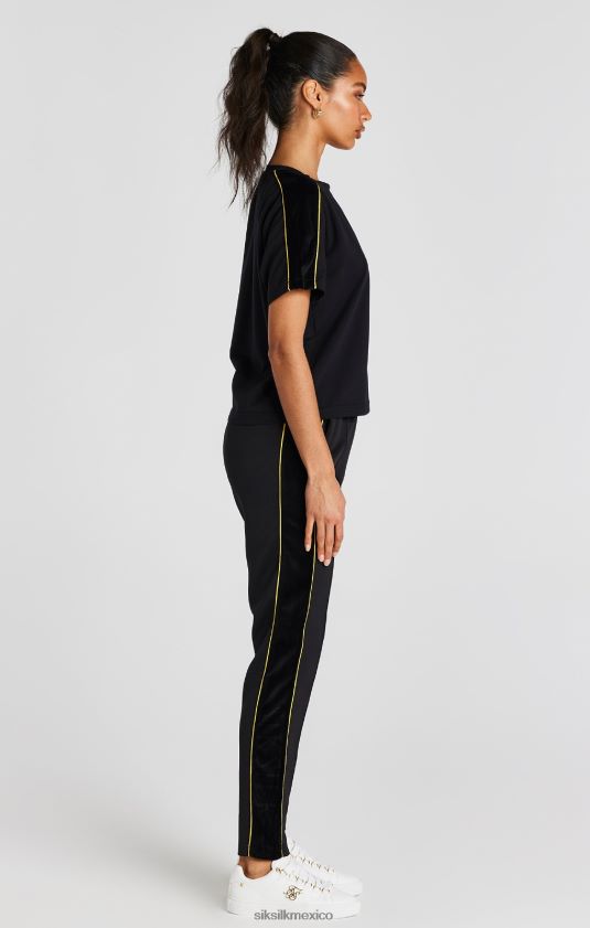 camiseta negra vestir mujer SikSilk 8TT44N49