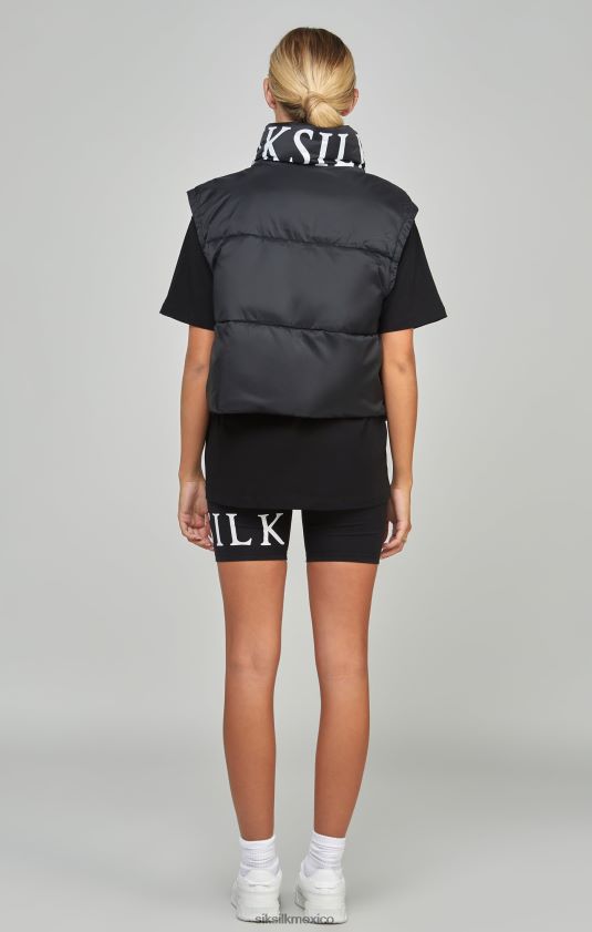 chaleco corto negro vestir mujer SikSilk 8TT44N132