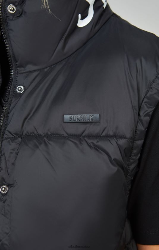 chaleco corto negro vestir mujer SikSilk 8TT44N132