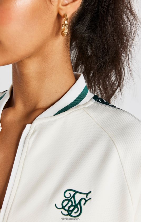 bomber con cinta color crudo vestir mujer SikSilk 8TT44N89