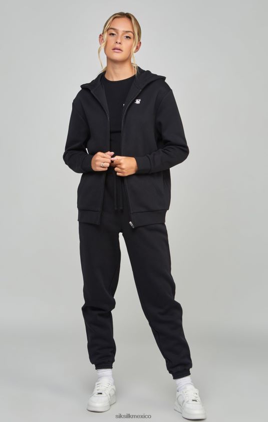 cremallera esencial negra vestir mujer SikSilk 8TT44N100