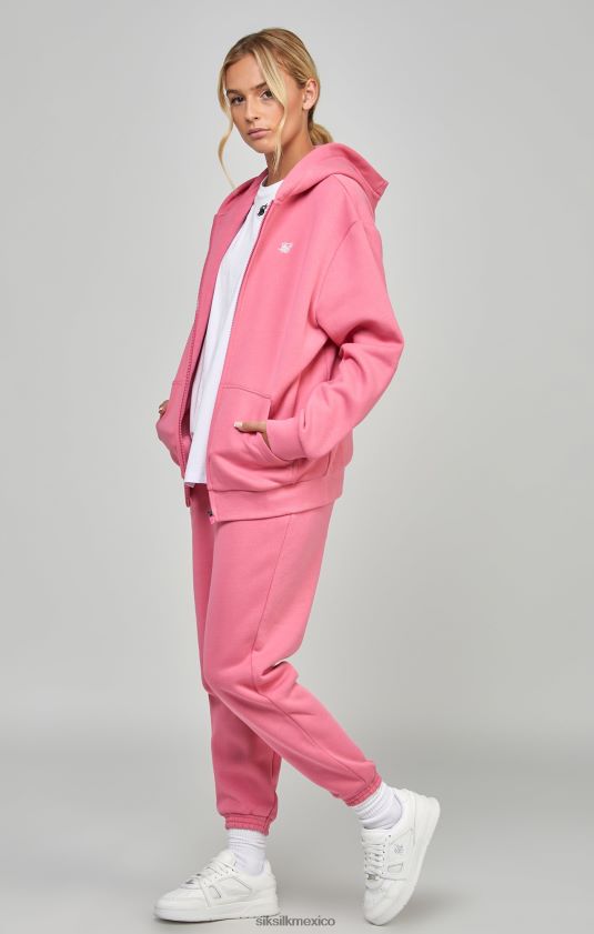 cremallera esencial rosa vestir mujer SikSilk 8TT44N102