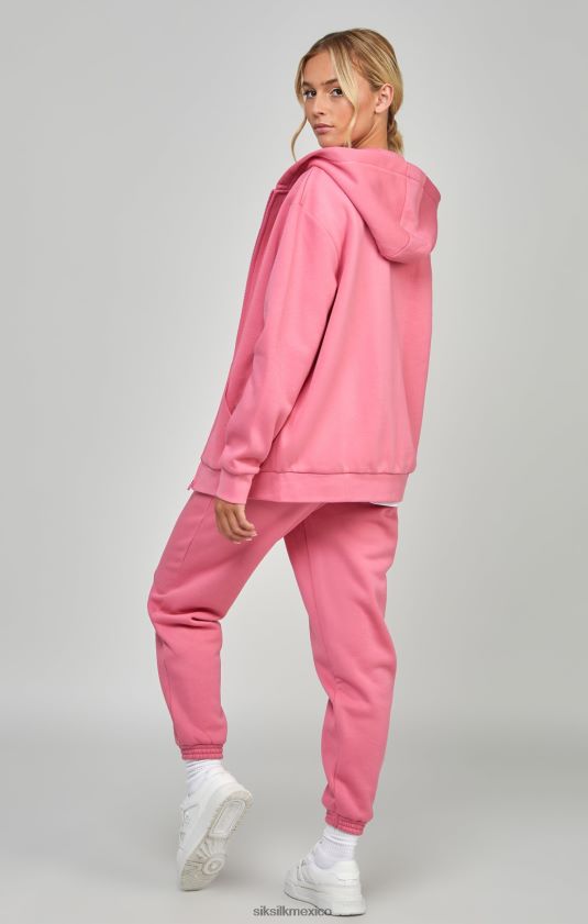 cremallera esencial rosa vestir mujer SikSilk 8TT44N102
