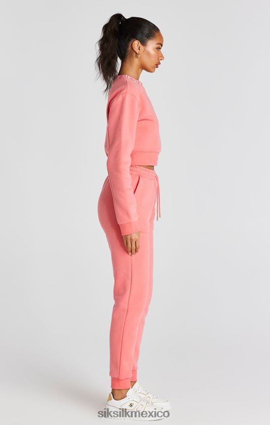 sudadera color coral vestir mujer SikSilk 8TT44N88