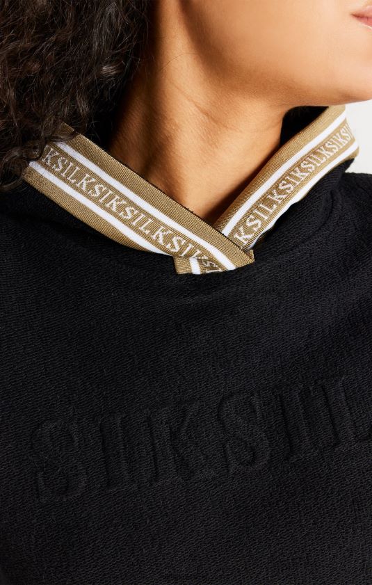 sudadera con capucha negra vestir mujer SikSilk 8TT44N113