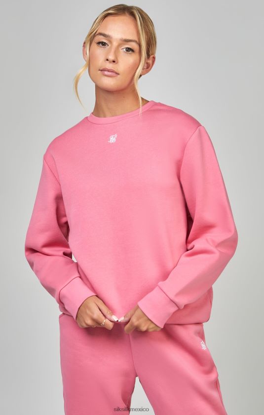 sudadera rosa esencial vestir mujer SikSilk 8TT44N103
