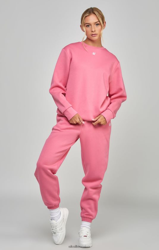sudadera rosa esencial vestir mujer SikSilk 8TT44N103