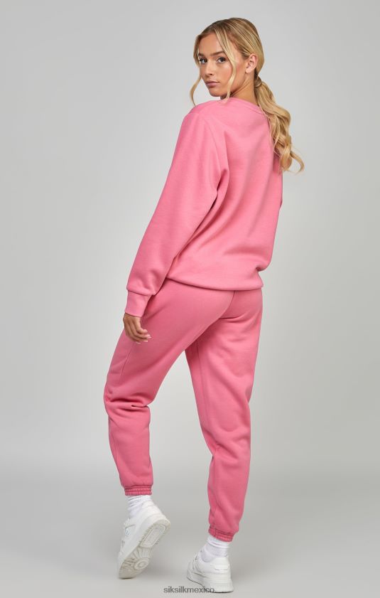 sudadera rosa esencial vestir mujer SikSilk 8TT44N103