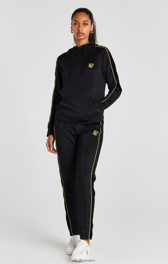 top deportivo negro vestir mujer SikSilk 8TT44N106