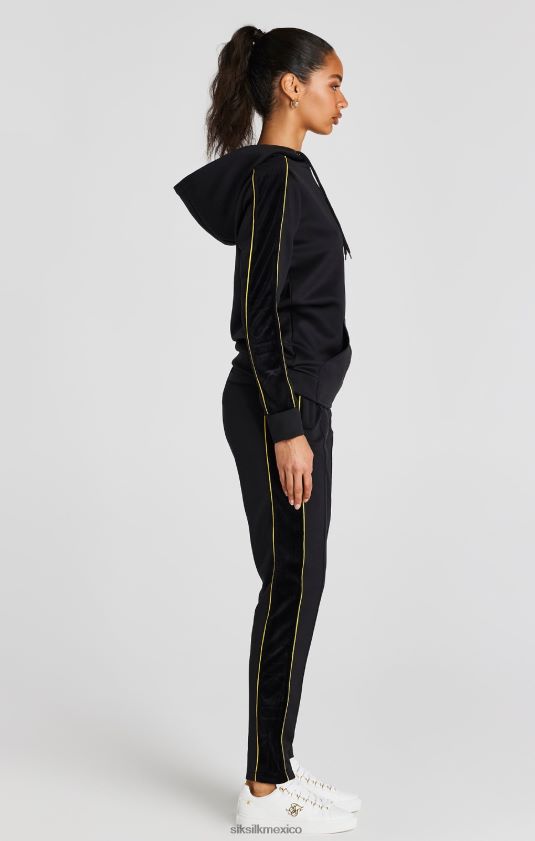 top deportivo negro vestir mujer SikSilk 8TT44N106