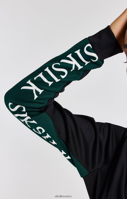 top deportivo negro vestir mujer SikSilk 8TT44N74