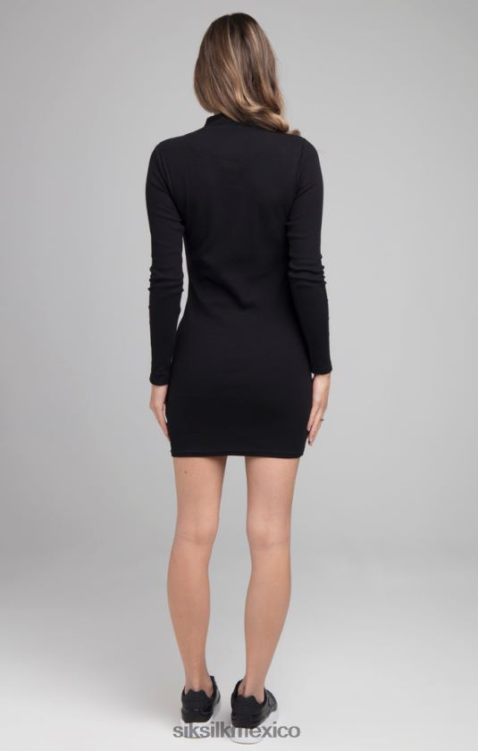 vestido ajustado speed - negro vestir mujer SikSilk 8TT44N153
