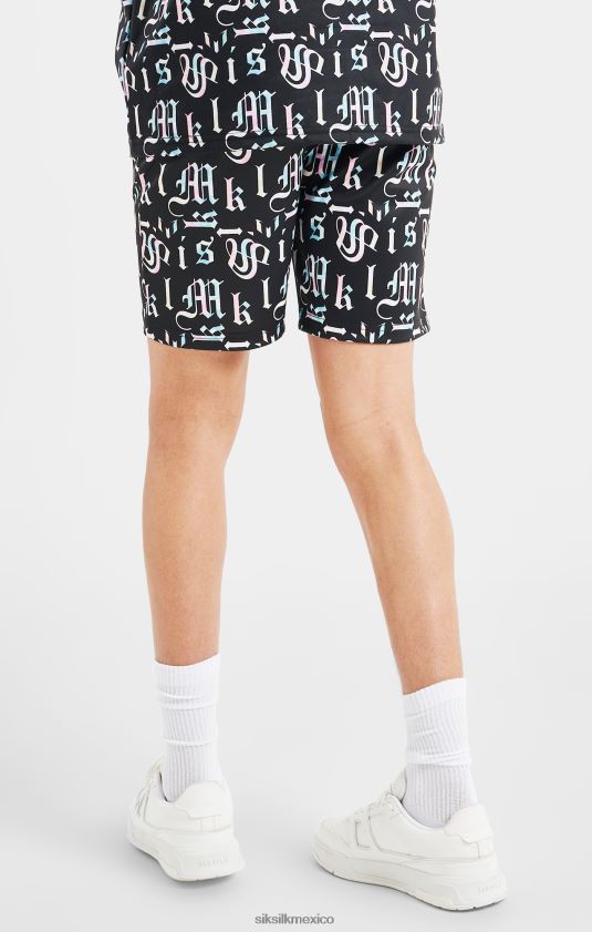 short messi negro estampado vestir Niños SikSilk x 8TT44N312