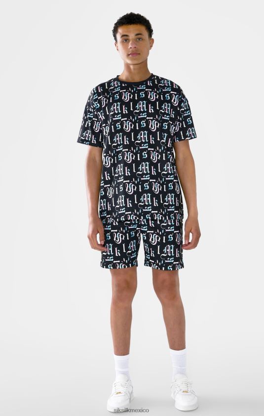 short messi negro estampado vestir Niños SikSilk x 8TT44N312