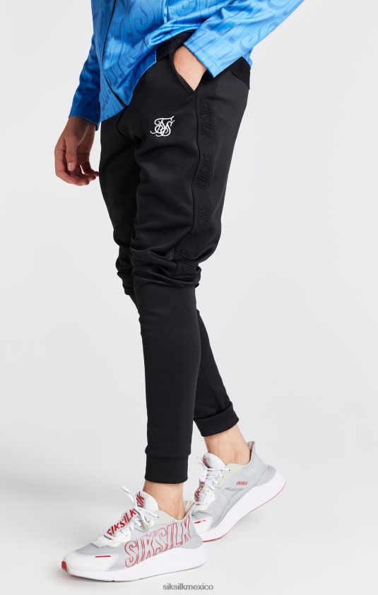 joggers negros ajustados vestir Niños SikSilk 8TT44N302
