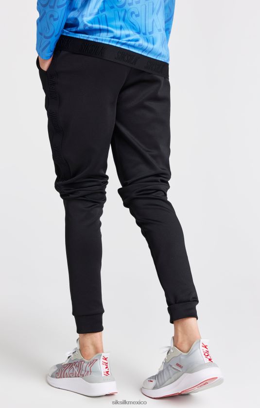 joggers negros ajustados vestir Niños SikSilk 8TT44N302