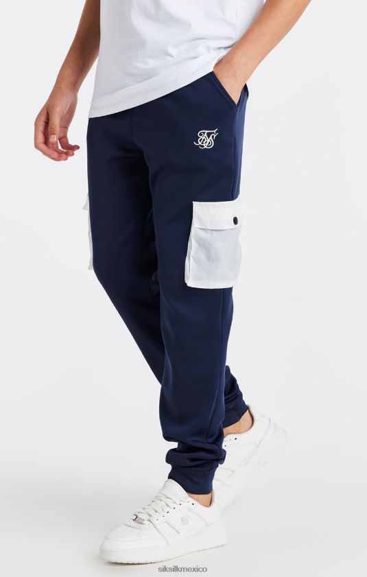 pantalón cargo con bolsillo azul marino vestir Niños SikSilk 8TT44N306